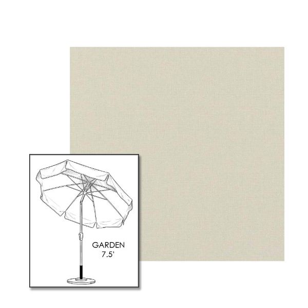 Sunbrella® Play Snow Patio Umbrella 7.5 ft | Crank Lift & Tilt Garden Umbrella