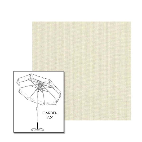 Sunbrella® Spectrum Eggshell Patio Umbrella 7.5 ft | Crank Lift & Tilt Garden Umbrella