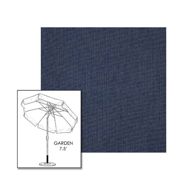 Sunbrella® Spectrum Indigo  Patio Umbrella 7.5 ft | Crank Lift & Tilt Garden Umbrella
