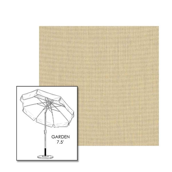 Sunbrella® Spectrum Sand Patio Umbrella 7.5 ft | Crank Lift & Tilt Garden Umbrella