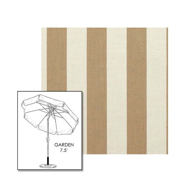 Sunbrella® Maxim Heather Patio Umbrella 7.5 ft | Crank Lift & Tilt Garden Umbrella 