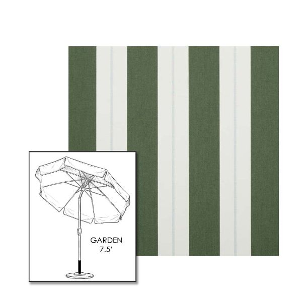 Sunbrella® Relate Ivy Patio Umbrella 7.5 ft | Crank Lift & Tilt Garden Umbrella 