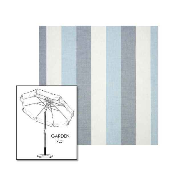 Sunbrella® Direction Dew Patio Umbrella 7.5 ft | Crank Lift & Tilt Garden Umbrella 