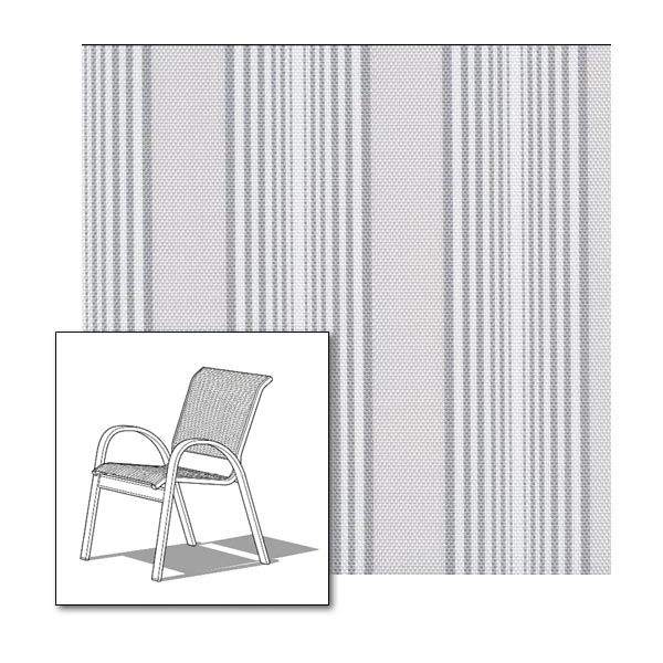 Two piece patio chair slings.