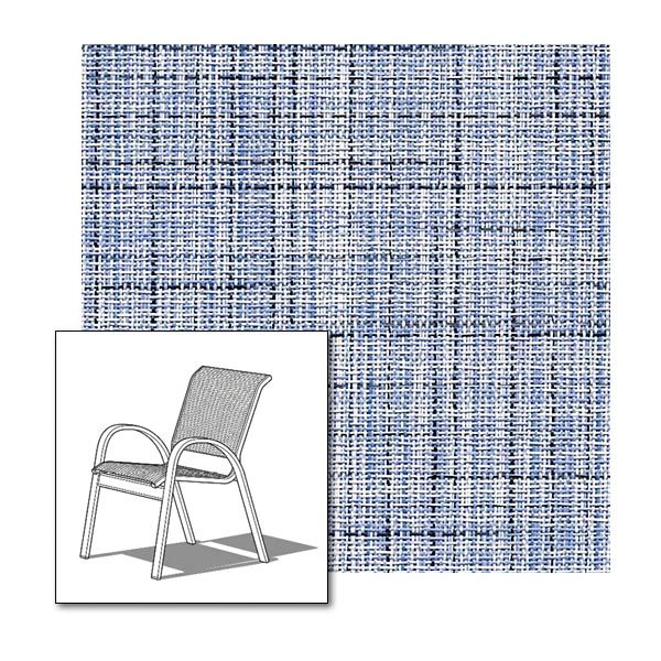 Two piece patio chair slings.