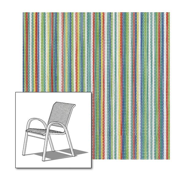 Two piece patio chair slings.