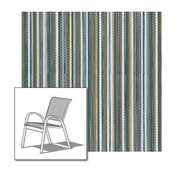Two piece patio chair slings.