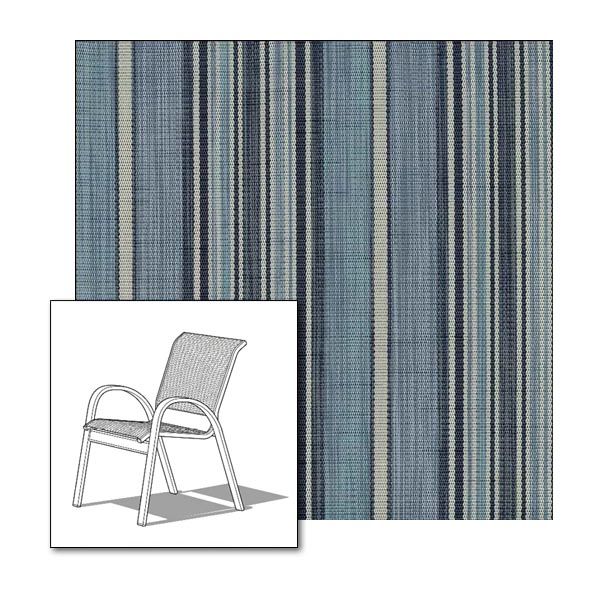 Two piece patio chair slings.