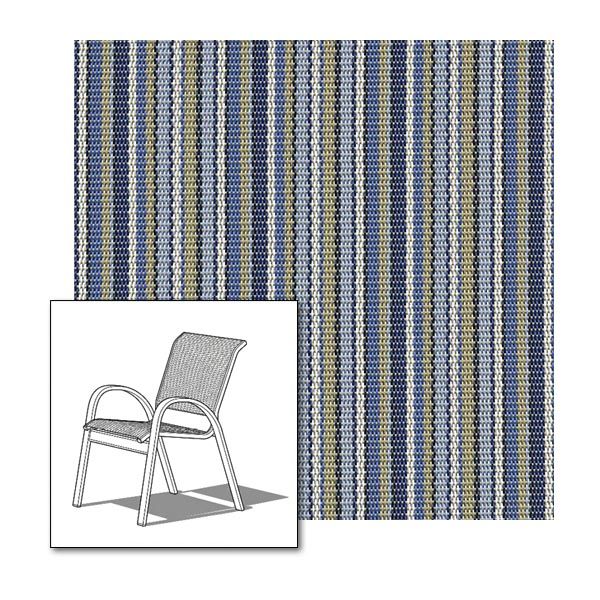 Two piece patio chair slings.
