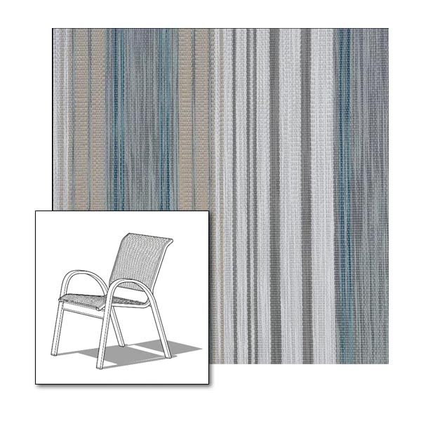 Two piece patio chair slings.