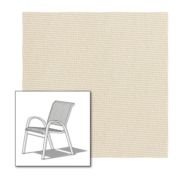 Two piece patio chair slings.