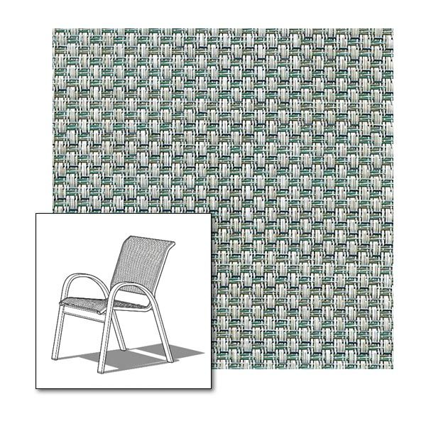 Two piece patio chair slings.