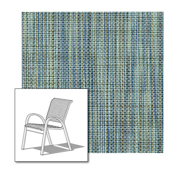 Two piece patio chair slings.