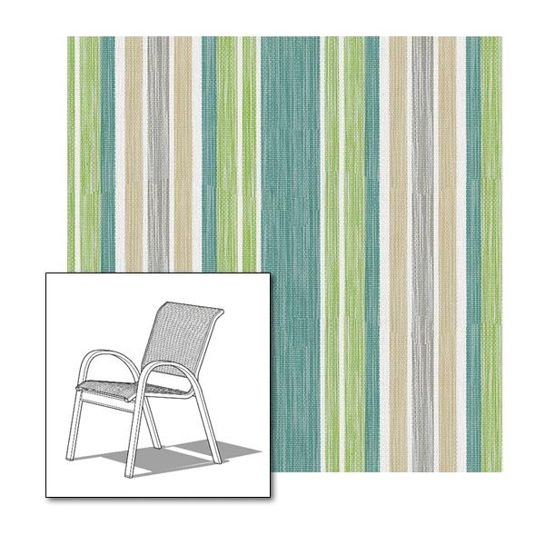 	Two piece patio chair slings.