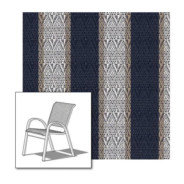 Two piece patio chair slings.