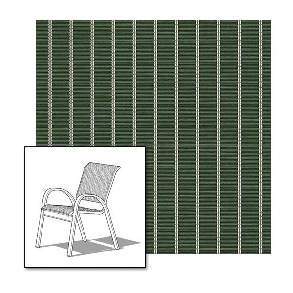 Two piece patio chair slings.