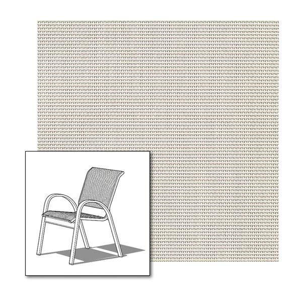 Two piece patio chair slings.