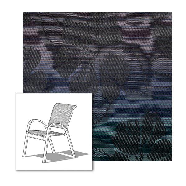 Two piece patio chair slings.