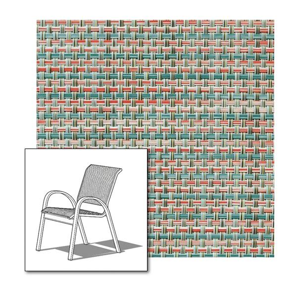 Two piece patio chair slings.
