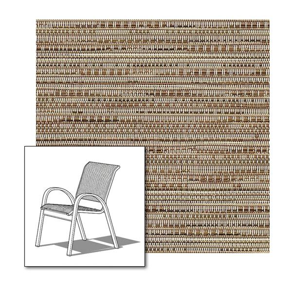 Two piece patio chair slings.