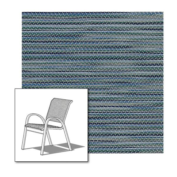 Two piece patio chair slings.