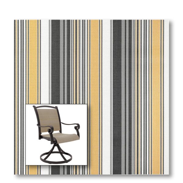 Two piece patio chair slings.