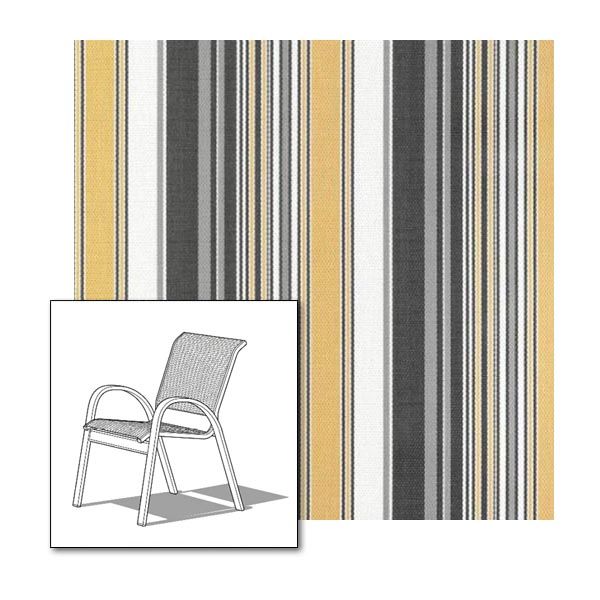 Two piece patio chair slings.