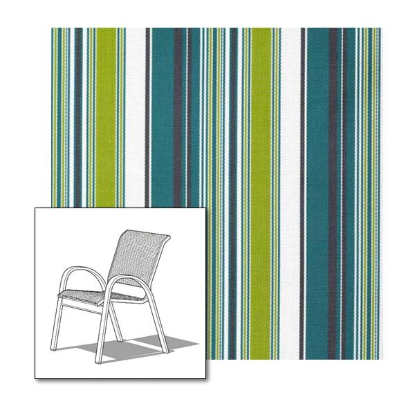 Two piece patio chair slings.