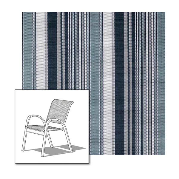 Two piece patio chair slings.