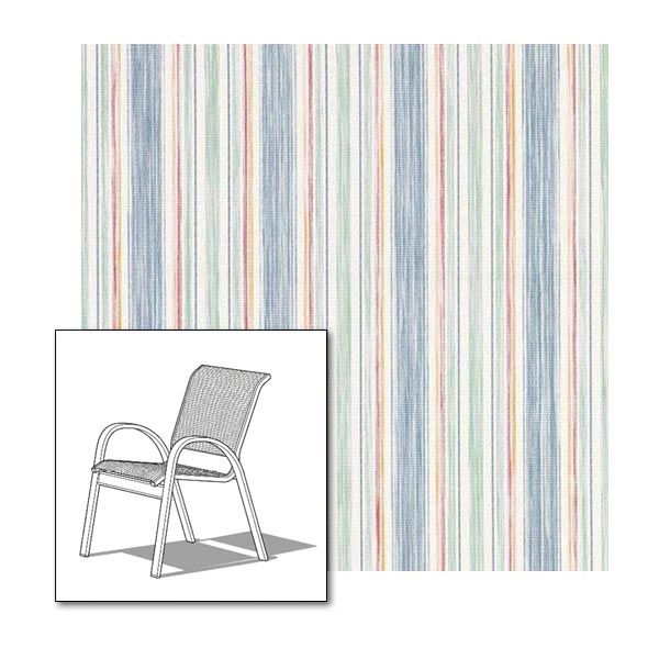 Two piece patio chair slings.