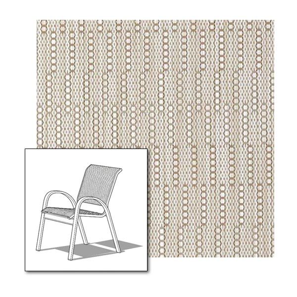 Two piece patio chair slings.