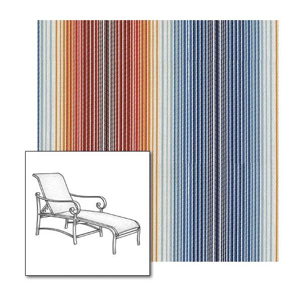 Chaise Lounge Replacement Sling Fabric | Two Piece Sling Back & Seat