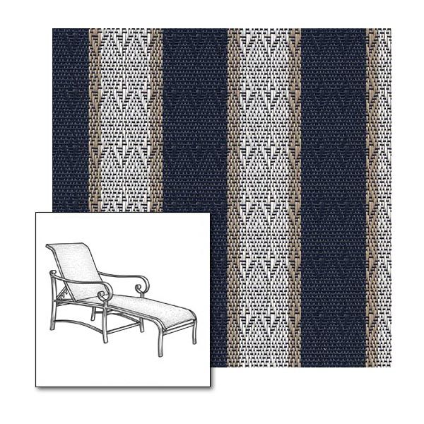 Chaise Lounge Replacement Sling Fabric | Two Piece Sling Back & Seat