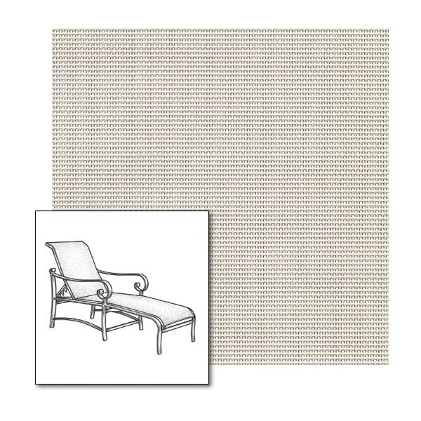 Chaise Lounge Replacement Sling Fabric | Two Piece Sling Back & Seat