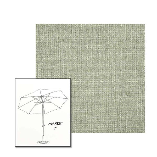 Sunbrella Cast Oasis 9 ft Sunbrella® Market Umbrella | Auto Tilt Crank Patio Umbrella Custom Fabric