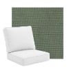 Universal Deep Seating Replacement Cushions in Sunbrella Bliss Aloe Fabric