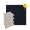 Sunbrella Cassava Indigo Outdoor Dining Chair Cushions in Sunbrella Luxury Outdoor Fabrics - Order in Sets of 4