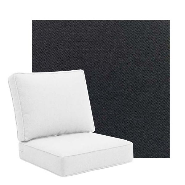 Picture of Canvas Raven Black | Universal Deep Seating Outdoor Cushions SIZE A