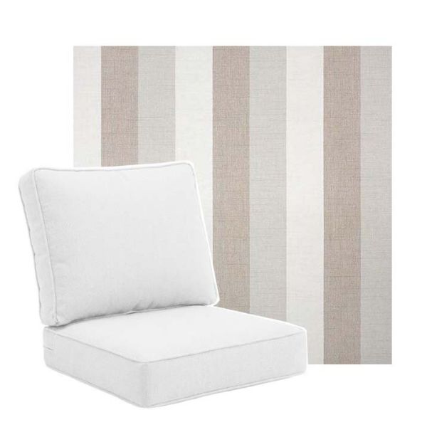 Picture of Direction Linen | Universal Deep Seating Outdoor Cushions SIZE C