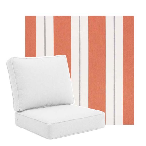 Picture of Relate Persimmon | Universal Deep Seating Outdoor Cushions SIZE C