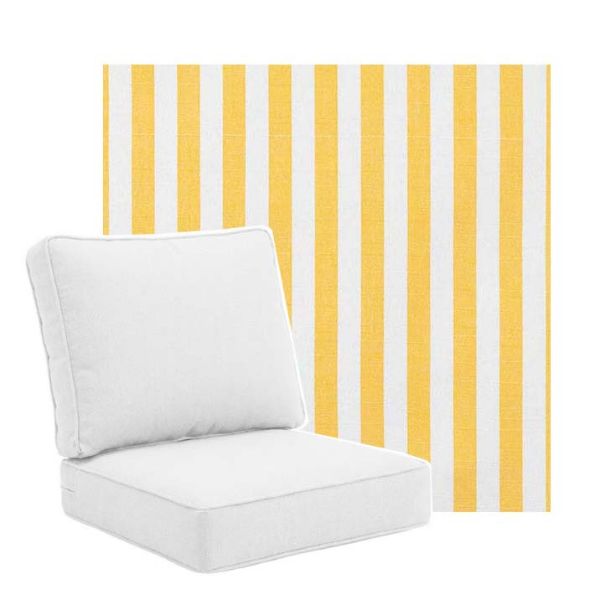 Picture of Sail Away Sunflower | Universal Deep Seating Outdoor Cushions SIZE C