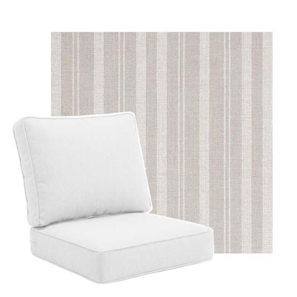 Picture of Tranquil Linen | Universal Deep Seating Outdoor Cushions SIZE C