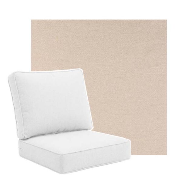 Picture of Nuance Eggshell | Universal Deep Seating Outdoor Cushions SIZE D