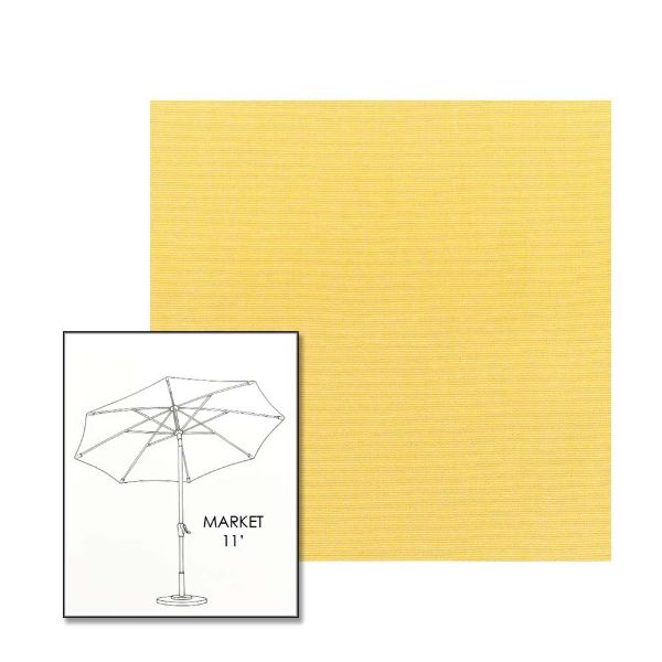 Picture of Canvas Buttercup | 11 ft Market Umbrella (Auto Tilt)