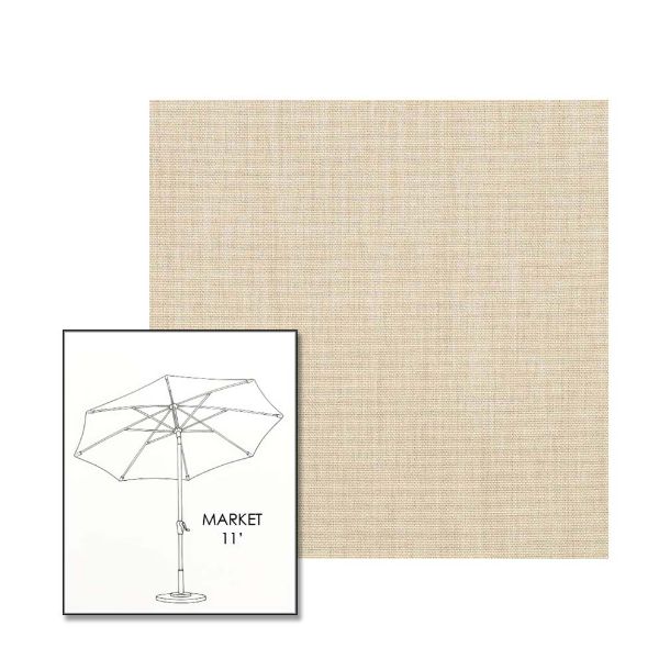 Picture of Canvas Flax | 11 ft Market Umbrella (Auto Tilt)