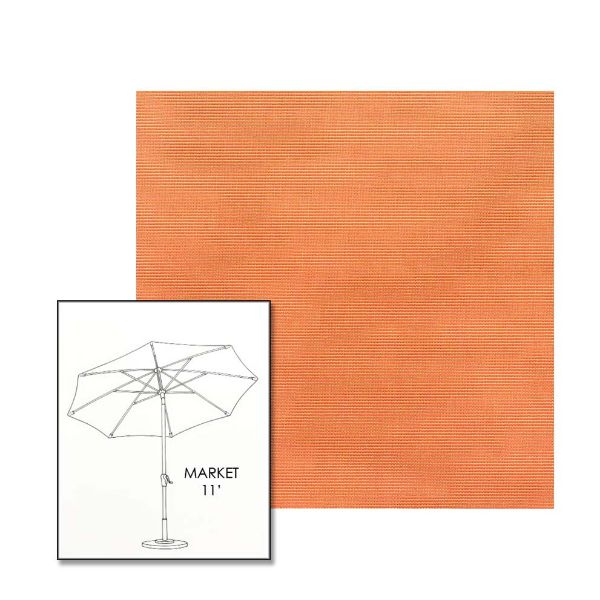 Picture of Canvas Tangerine | 11 ft Market Umbrella (Auto Tilt)