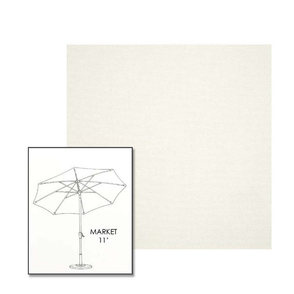 Picture of Canvas White | 11 ft Market Umbrella (Auto Tilt)