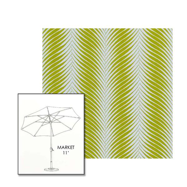 Picture of Clock Out Frond | 11 ft Market Umbrella (Auto Tilt)