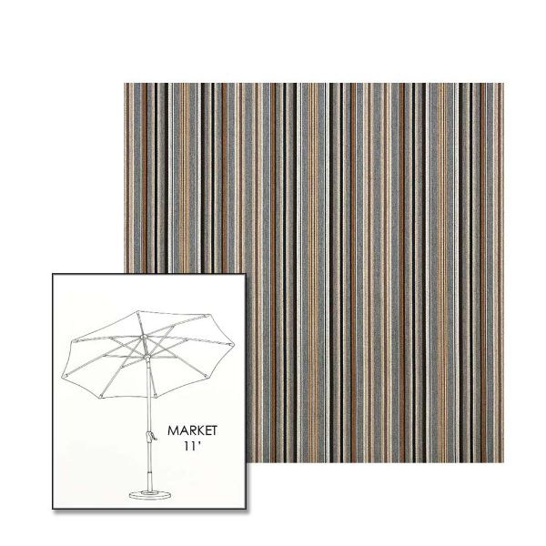 Picture of Cultivate Stone | 11 ft Market Umbrella (Auto Tilt)