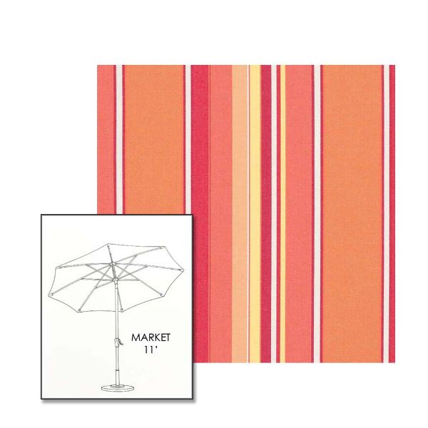 Picture of Dolce Mango | 11 ft Market Umbrella (Auto Tilt)